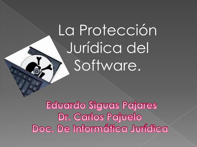 La proteccion juridica del sofware