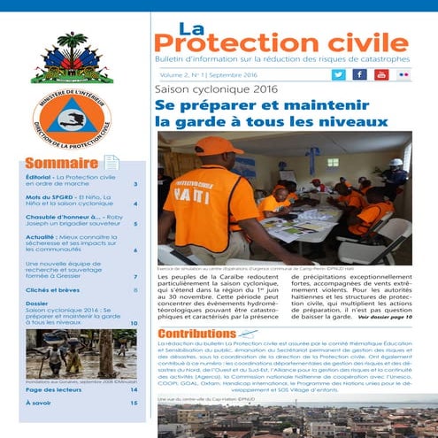 Bulletin La Protection civile volume2 no1