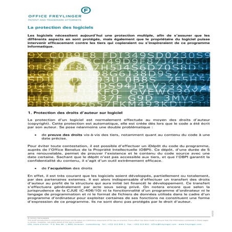 La protection des logiciels