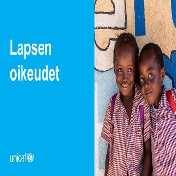 Lapsen oikeudet – perustiedot alakoululaisille