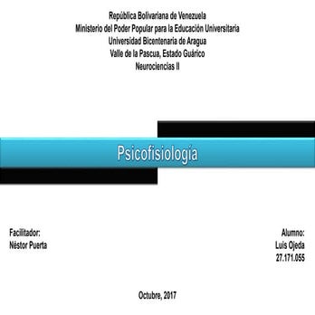 La psicofisiología