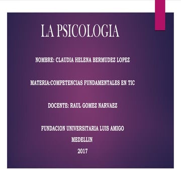 La psicologia tic 2017