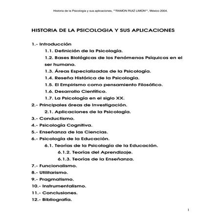 La psicologia y sus aplicaciones | PDF