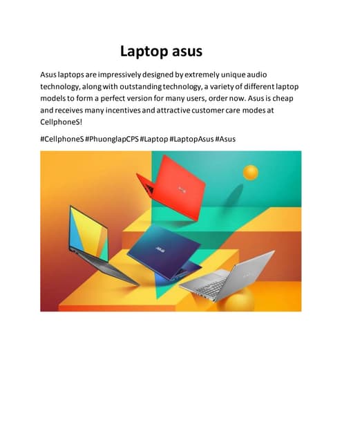 Laptop Asus Zenbook | PDF