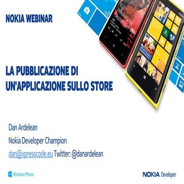 La pubblicazione di un'applicazione sullo store