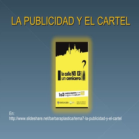 La publicidad y el cartel