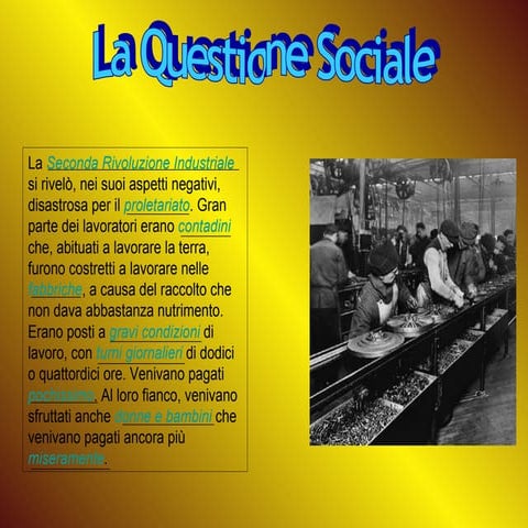La questione sociale | PPT