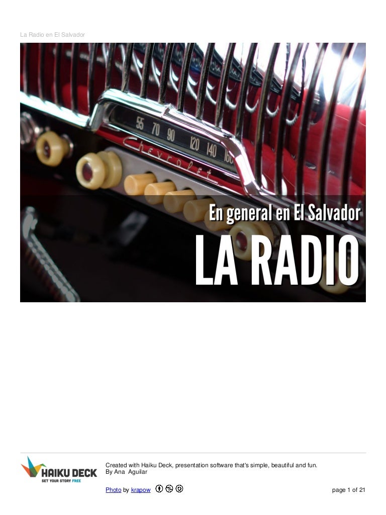 La radio en El Salvador