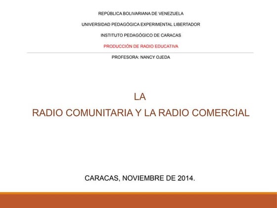 Estructura de un programa radial | PDF