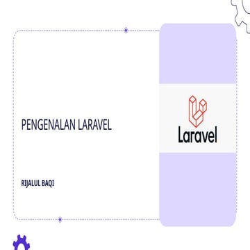 Pengenalan framework LARAVEL untuk pemula.pptx