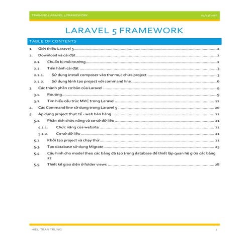 Laravel 5 framework | PDF
