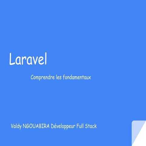 Laravel 9 comprendre les fondamentaux.