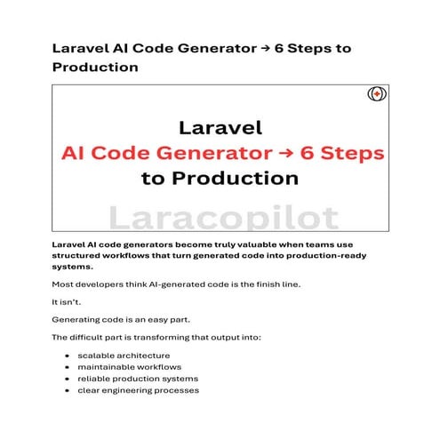 Implementing a Laravel AI Component with Multiple LLM Support | PDF