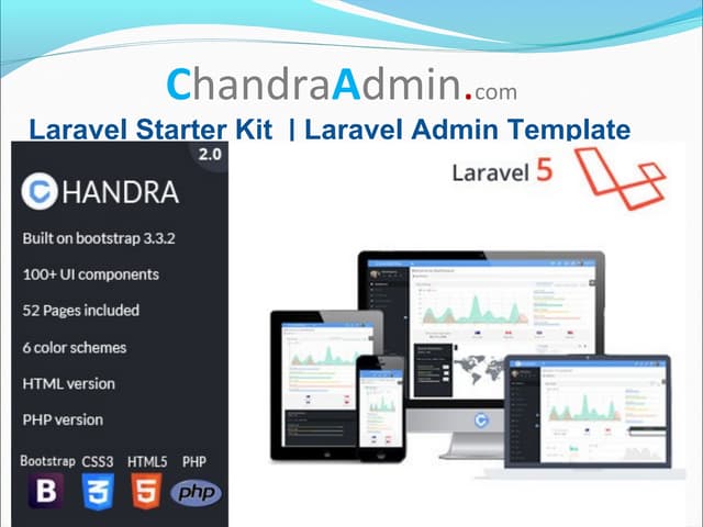 Laravel Starter Kit | Laravel Admin Template-ChandraAdmin 