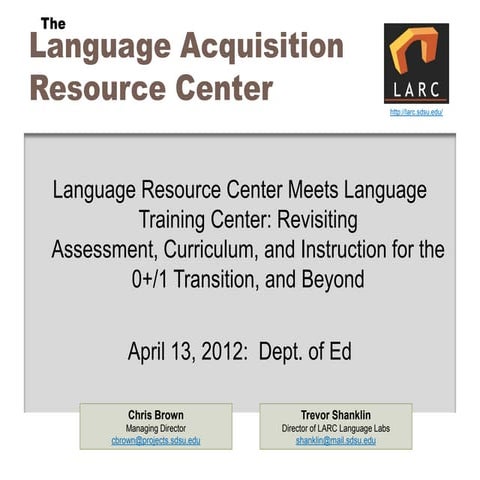 Introducing Project GO - ROTC Language and Culture Project | PPTX