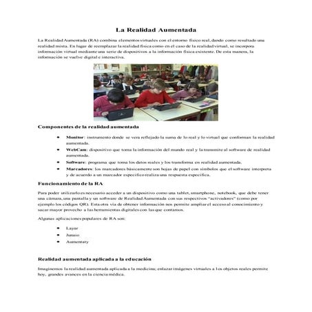 La realidad aumentada