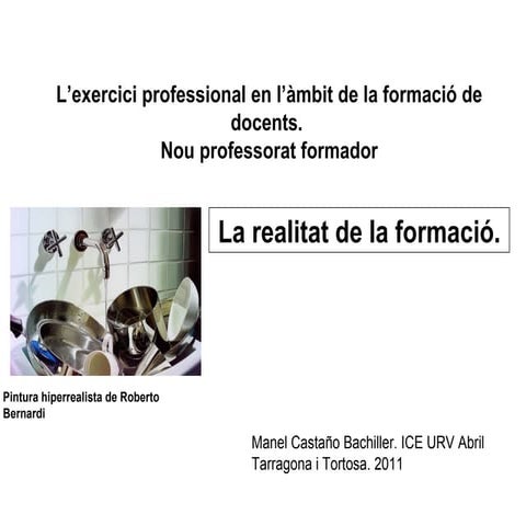 La realitat de la formació