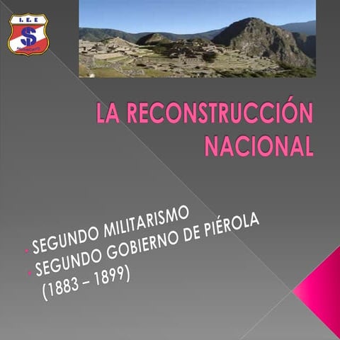 La reconstrucción nacional