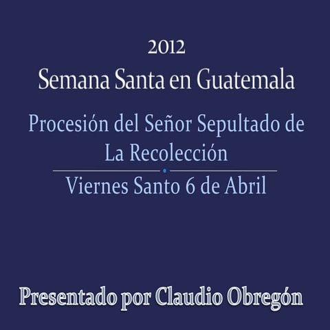 La reco viernes santo 2012