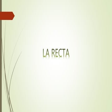 La recta