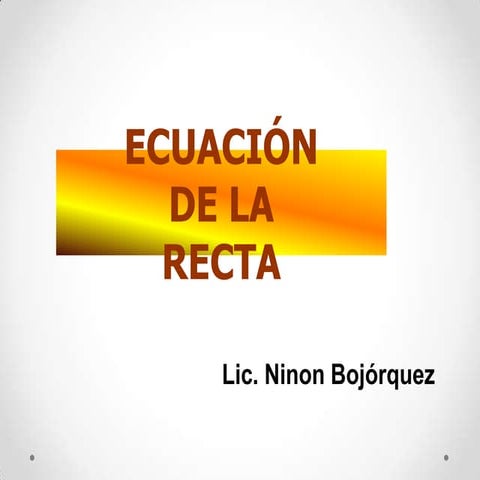 La recta1