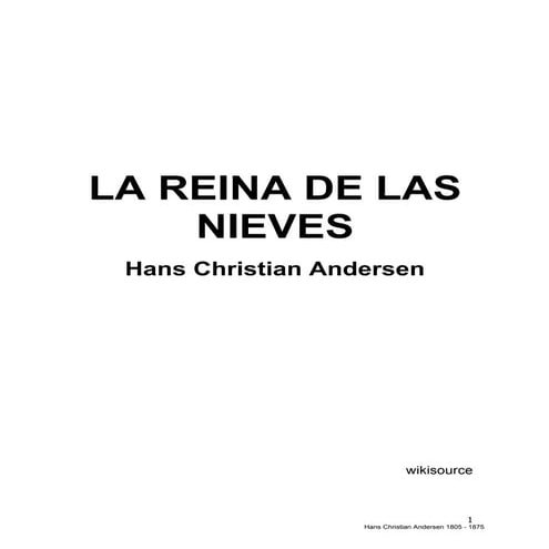 La reina de las nieves