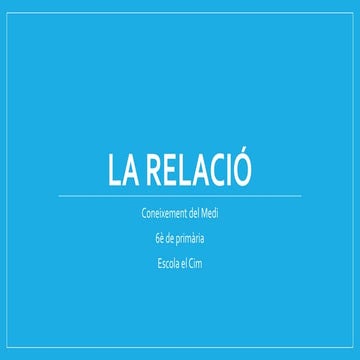 La relació