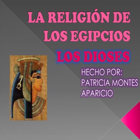 La religión de los egipcios