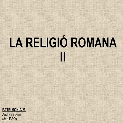 La religió romana (2)