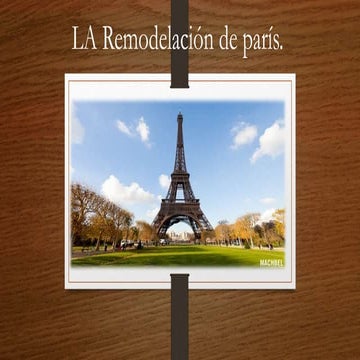 La remodelación de parís