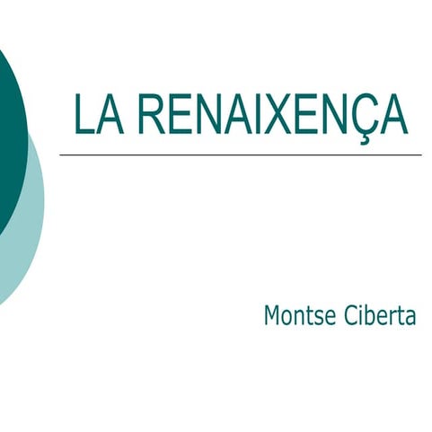 La RenaixençA Powerpoint