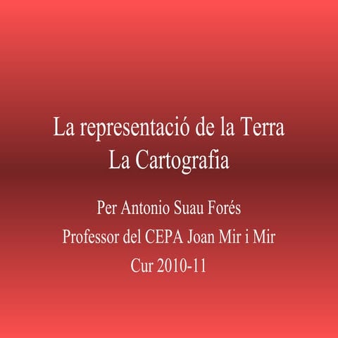 La representació de la Terra