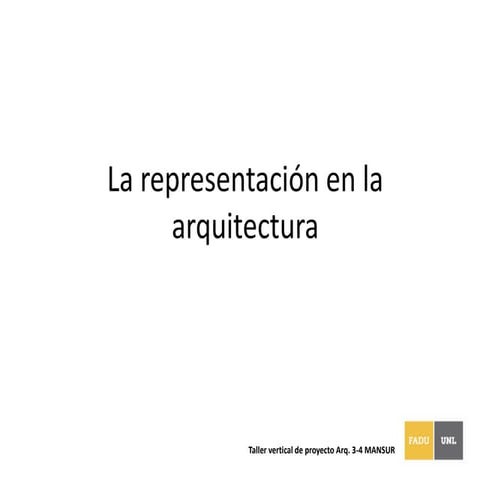 La representación en la arquitectura v3
