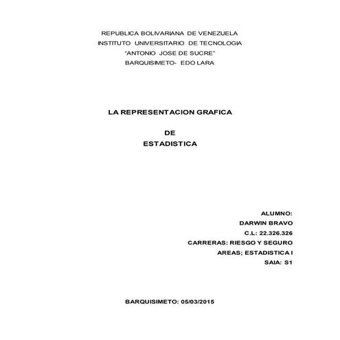 La representacion grafica de estadistica