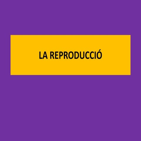 La reproducció