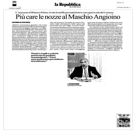 La repubblica più care le nozze al maschio angioino