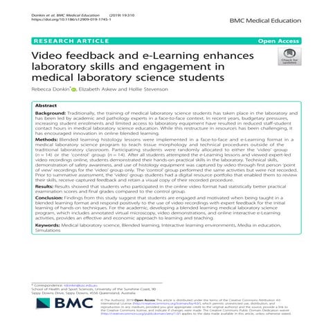 La retroalimentacion en video