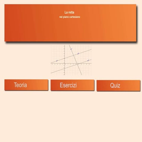 Introduzione alla retta nel piano cartesiano | PPTX