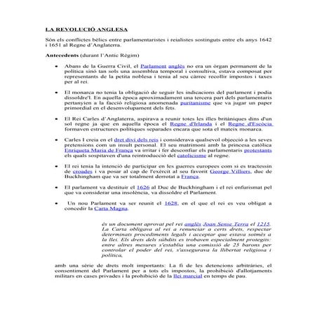 La revolució anglesa