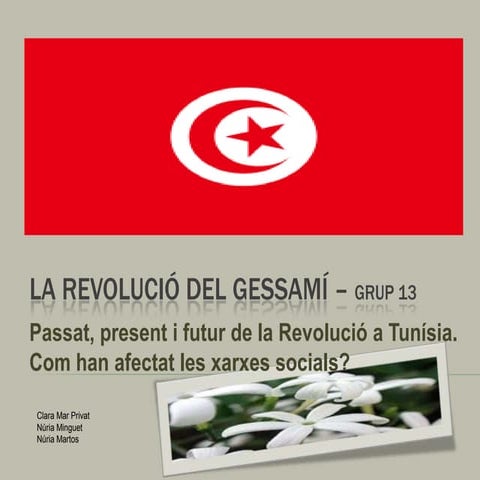La revolució del gessamí