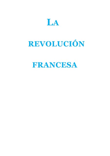 La revolución francesa.