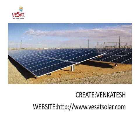 Large scale solar power plants | PPTX