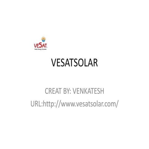 Large scale solar power plants | PPTX