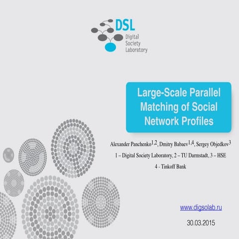 Alexander Panchenko, Dmitry Babaev and Sergey Objedkov - Large-Scale ...