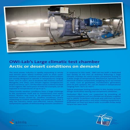 Large climate chamber OWI-Lab