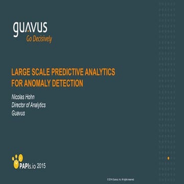 Large scale anomaly detection in cyber-security | PPTX