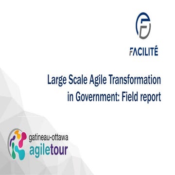 Large scale agile transformation: Field report