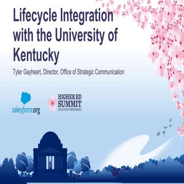 Lifecycle Integration with the University of Kentucky