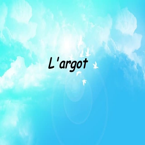 L'argot