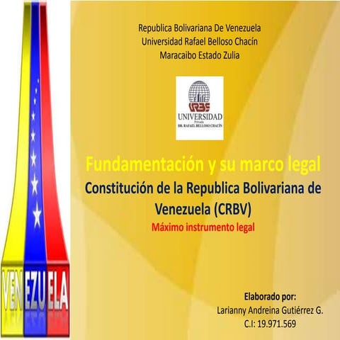 Fundamentación y su marco legal en Venezuela.